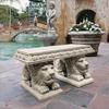 Design Toscano Grand Lion of St. John's Square Sculptural Bench NG31140